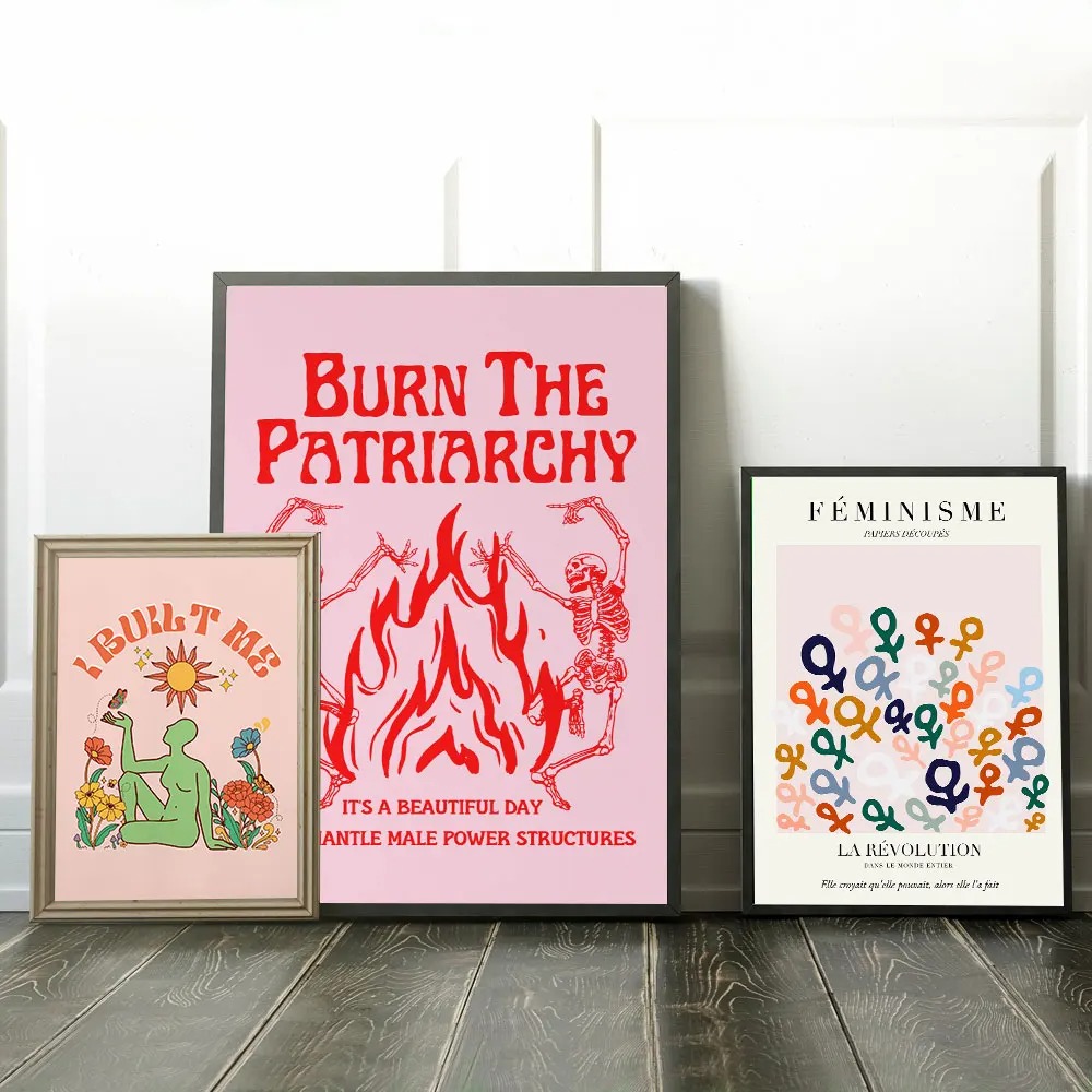 Abstract Feminist Color Letter - đánh giá và giá Home Decor Y2K
