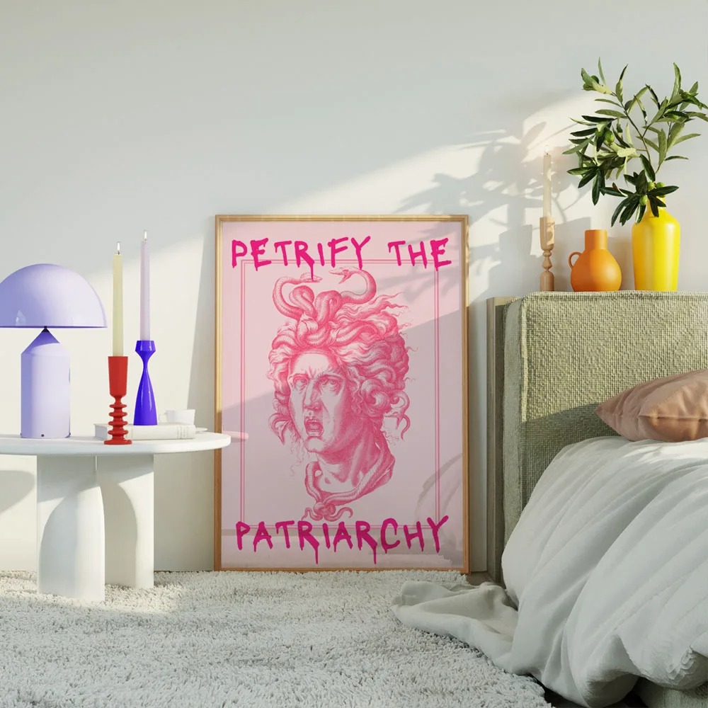 Abstract Feminist Color Letter - đánh giá và giá Home Decor Y2K