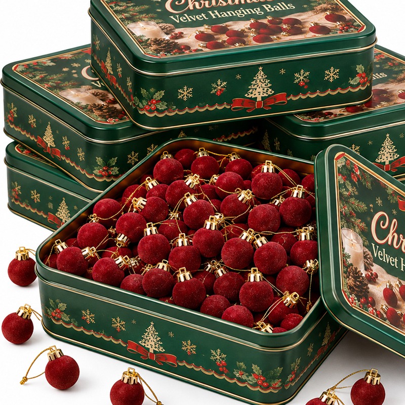 2cm Wine Red Velvet Christmas  - đánh giá và giá Home Decor Indonesia