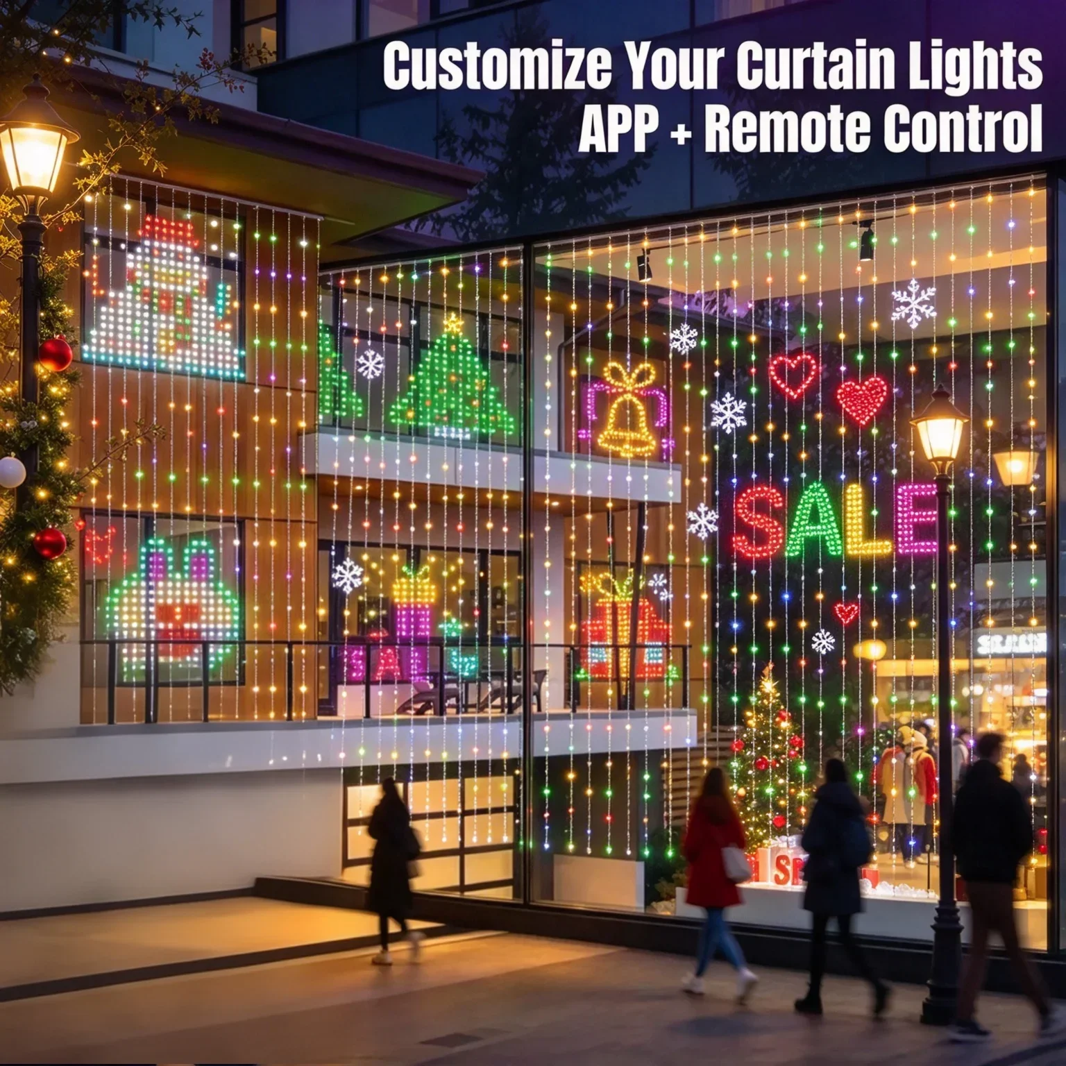 LED Curtain Light Christmas Ho - đánh giá và giá Home Decor Free App