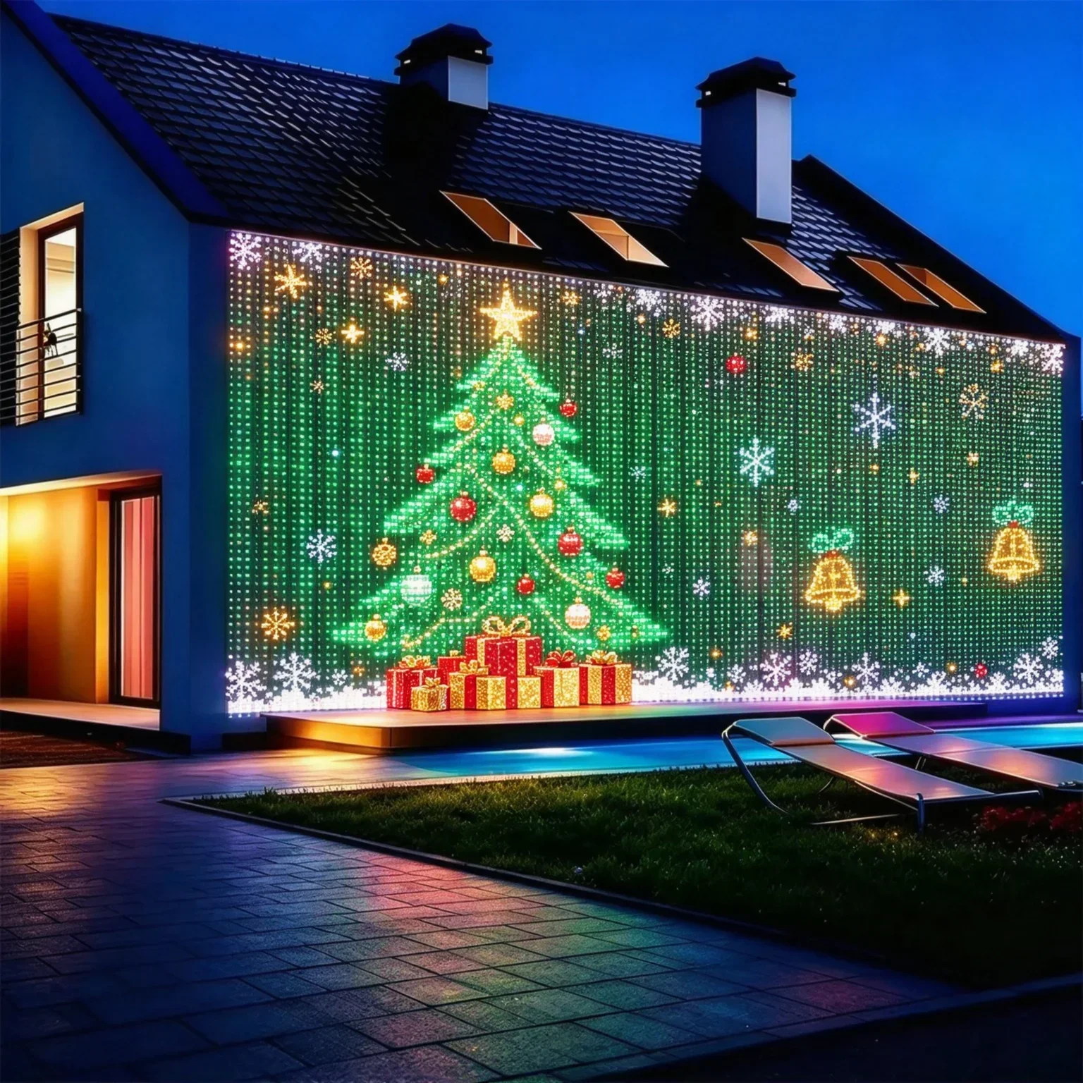 LED Curtain Light Christmas Ho - đánh giá và giá Home Decor Free App