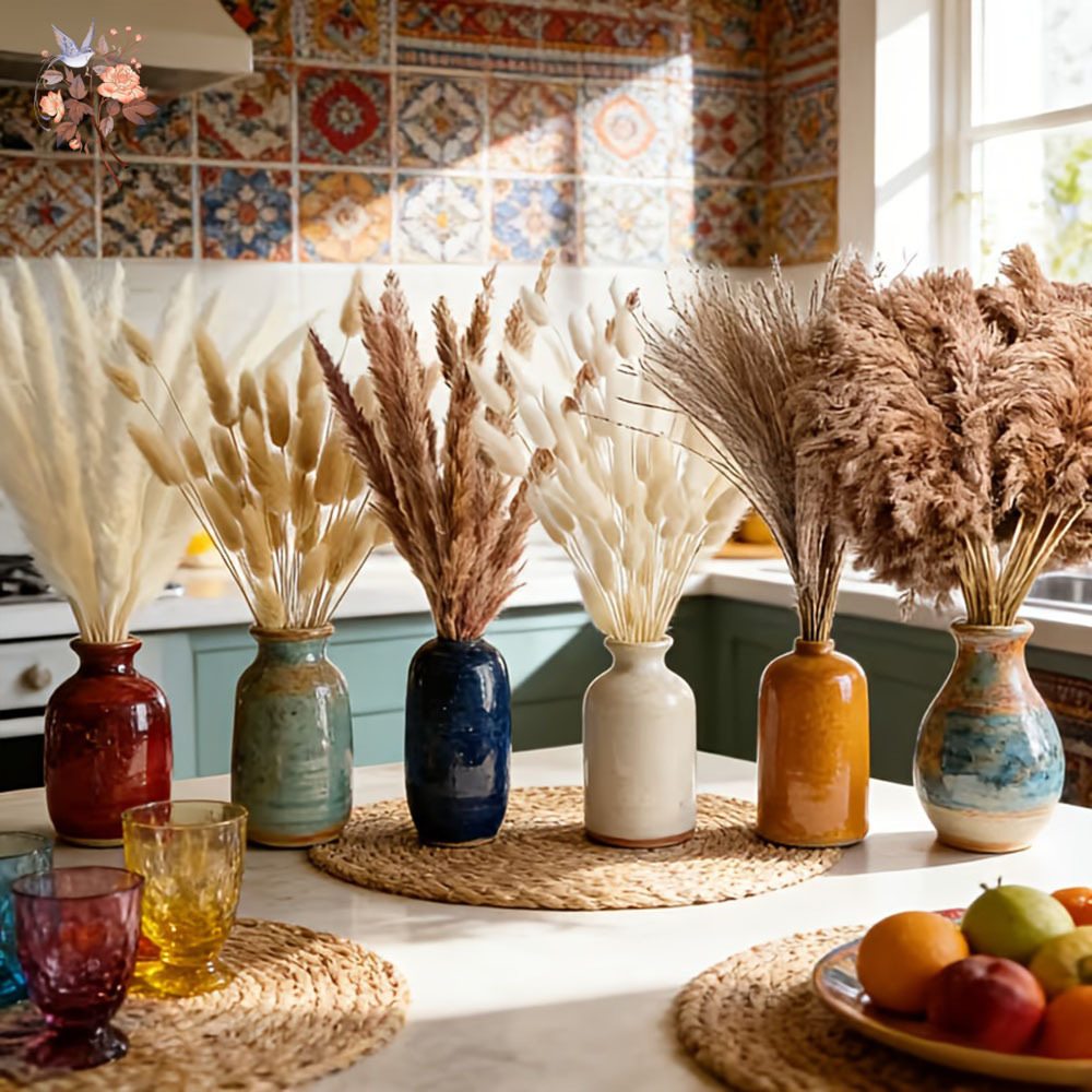 320PCS Mixed Fluffy Large Pamp - đánh giá và giá Pampas Grass Decor