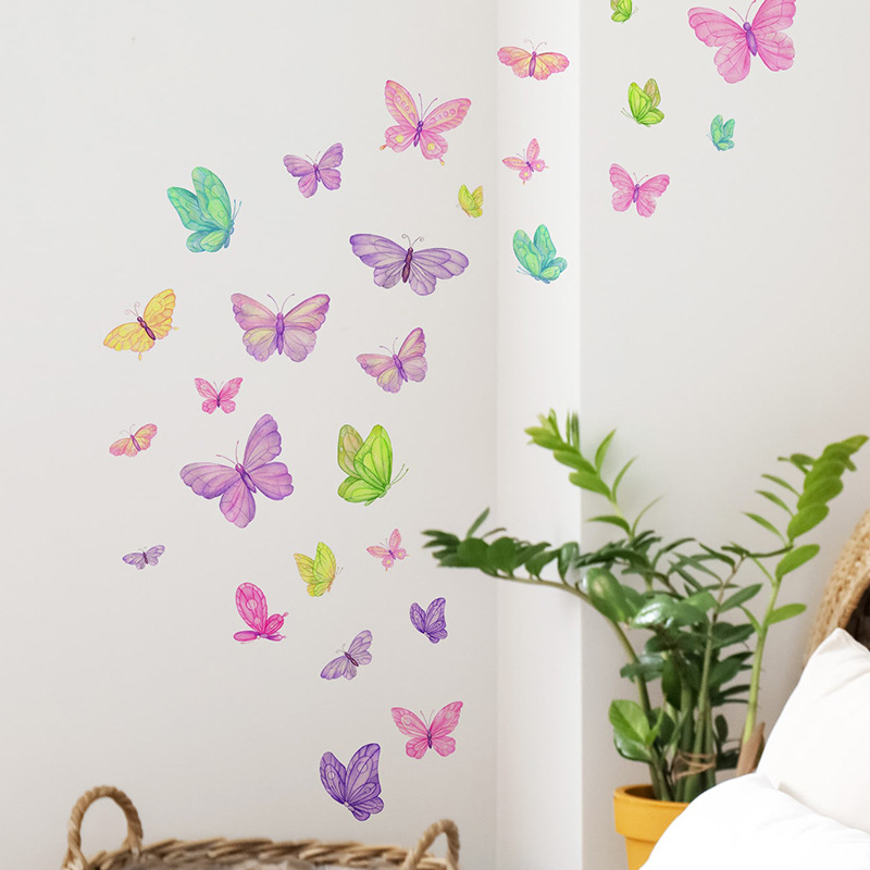 Romantic Butterfly Wall Sticke - đánh giá và giá Home Decor Indonesia