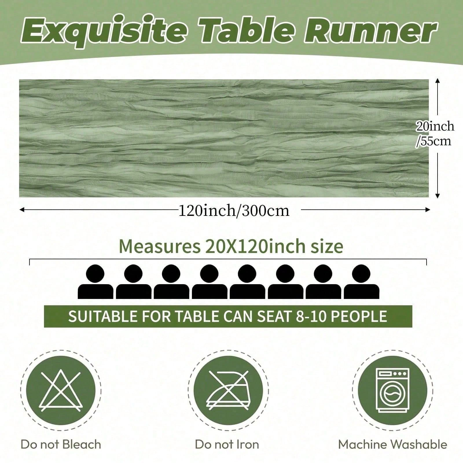 6 Pack Cheesecloth Table Runne - đánh giá và giá Linen Table Runner