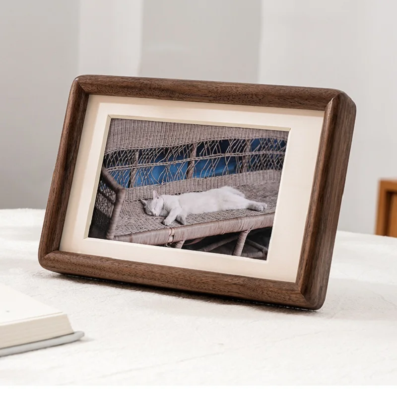 Solid Wood Black Walnut Photo  - đánh giá và giá Bamboo Photo Frame