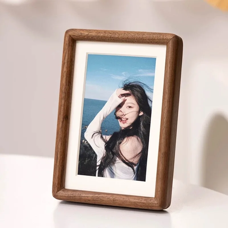 Solid Wood Black Walnut Photo  - đánh giá và giá Bamboo Photo Frame