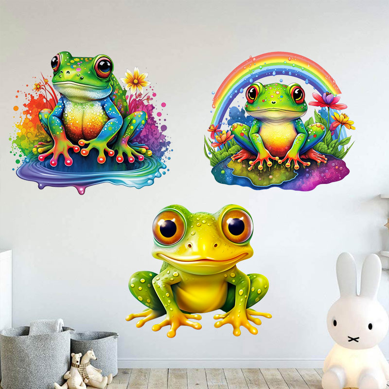 M728 Cute Rainbow Frog Wall St - đánh giá và giá Home Decor Y2K