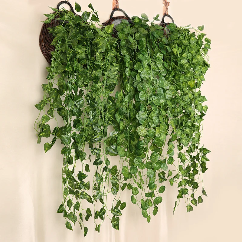 90Cm Nhân Tạo Xanh Củ Cải Treo - đánh giá và giá Rattan Plant Basket