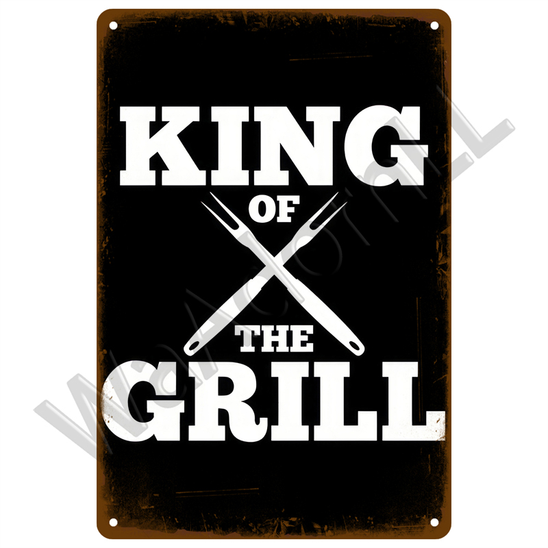 Retro Plaque Vintage Grill Kin - đánh giá và giá Home Decor Y2K