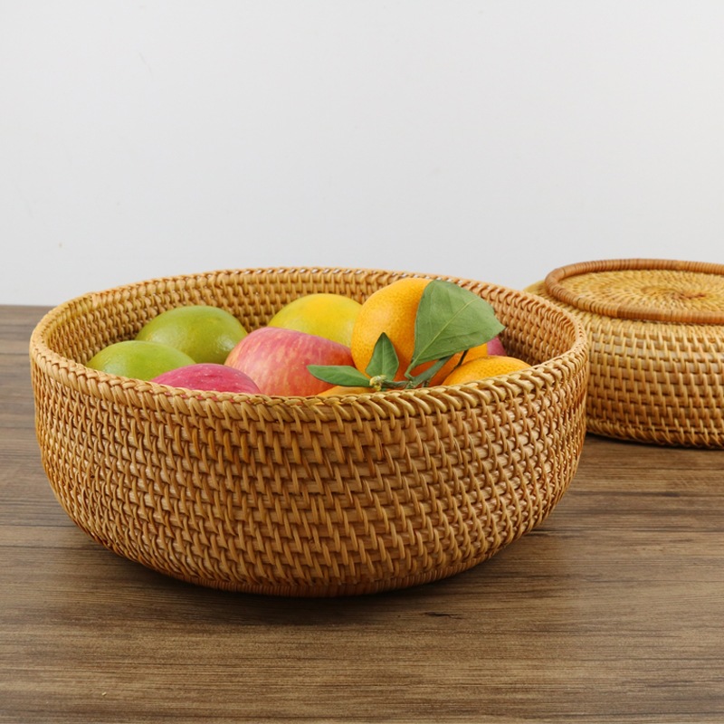 Mây Tự Nhiên Giỏ Đan Giỏ Chứa  - đánh giá và giá Rattan Plant Basket